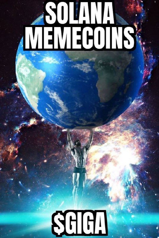 Muscleman lifting Earth among cosmic visuals.